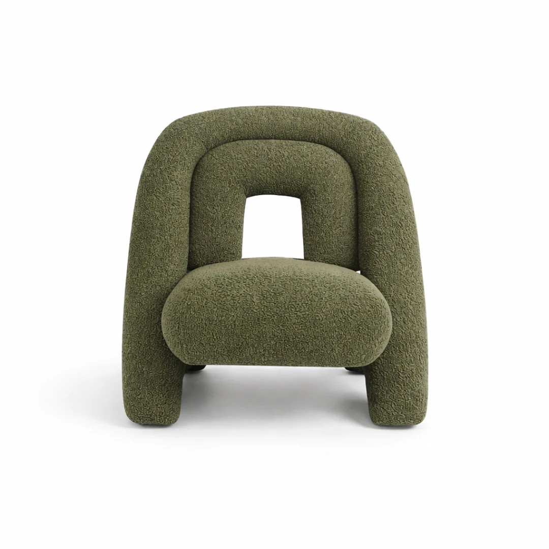 Velvet Wingback Chair