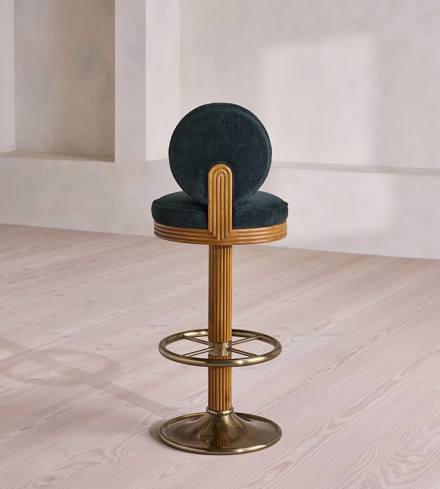 Velvet Back Bar Stool 3