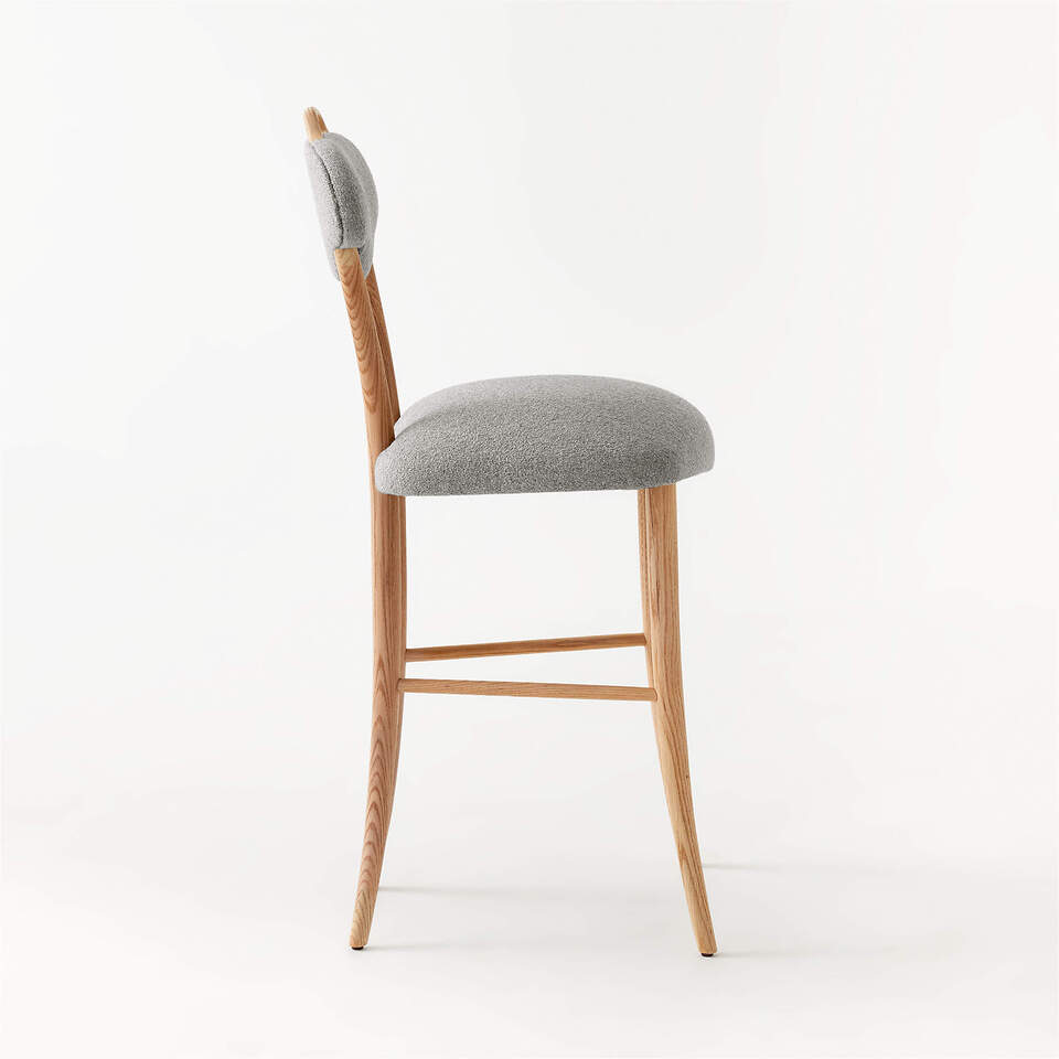 Velvet Bar Stool with Back 3