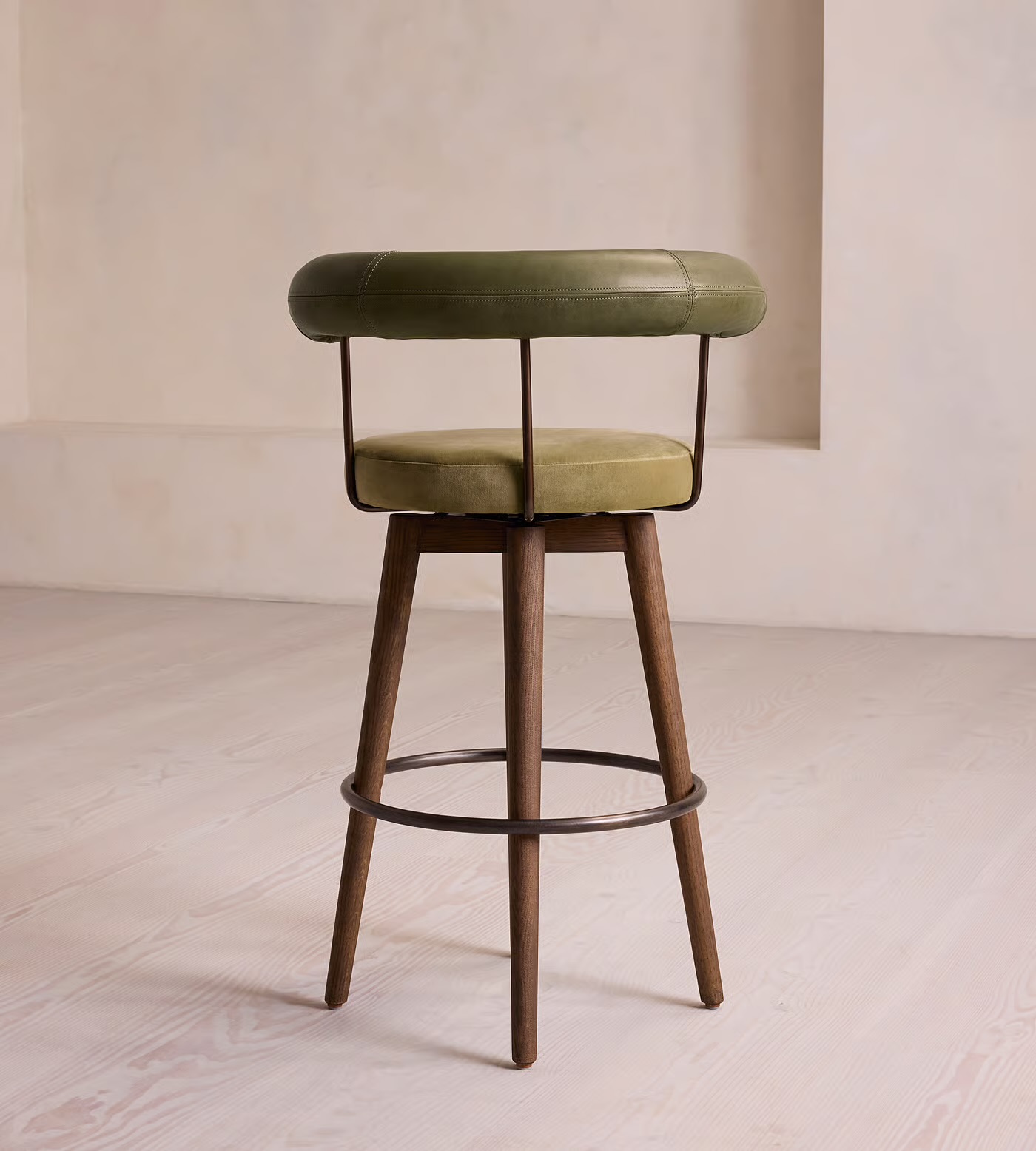 Upholstered Swivel Bar Stool 3