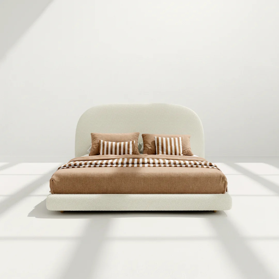 Studio Floating Walnut Bed