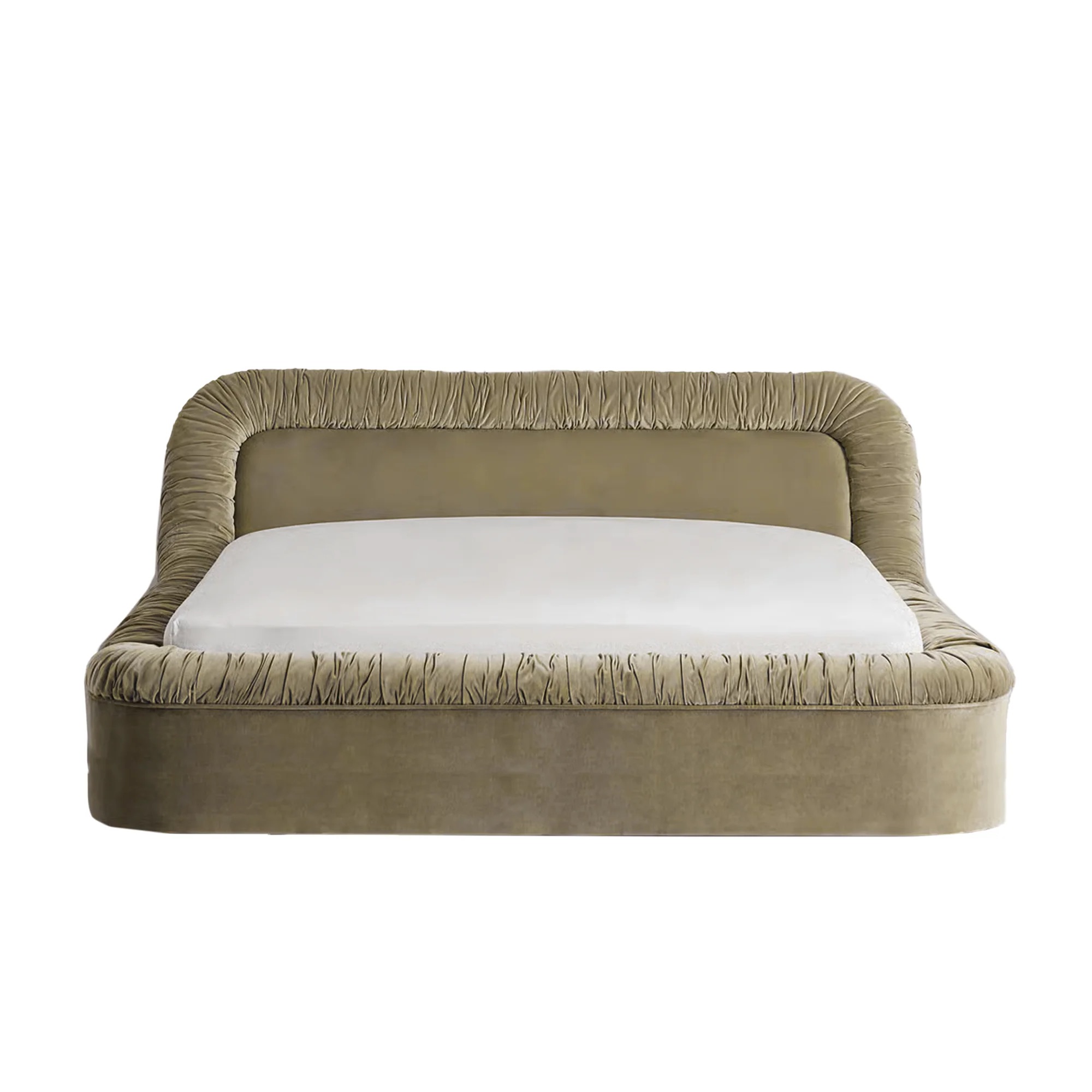 Serene Upholstered Panel Bed