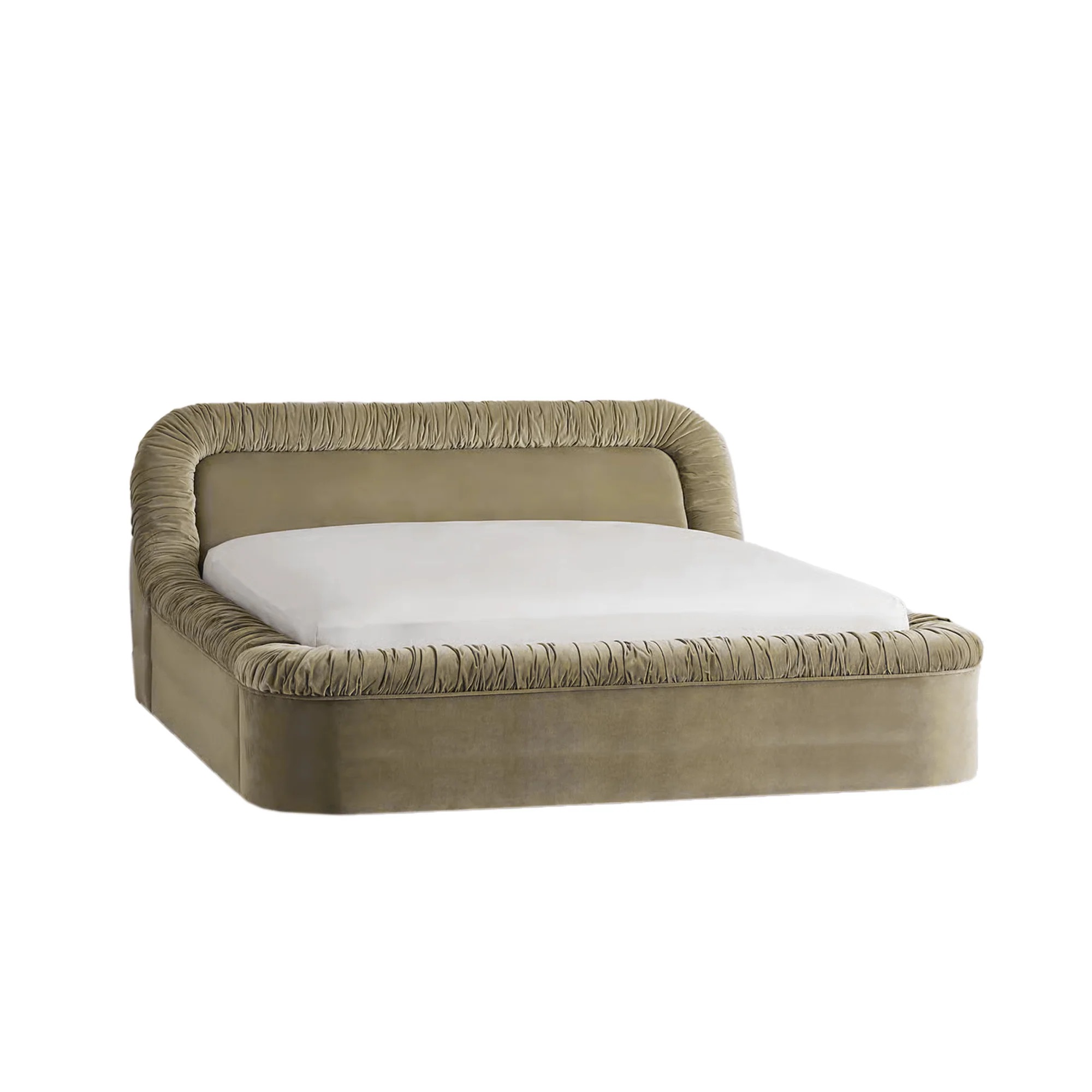 Serene Upholstered Panel Bed 3