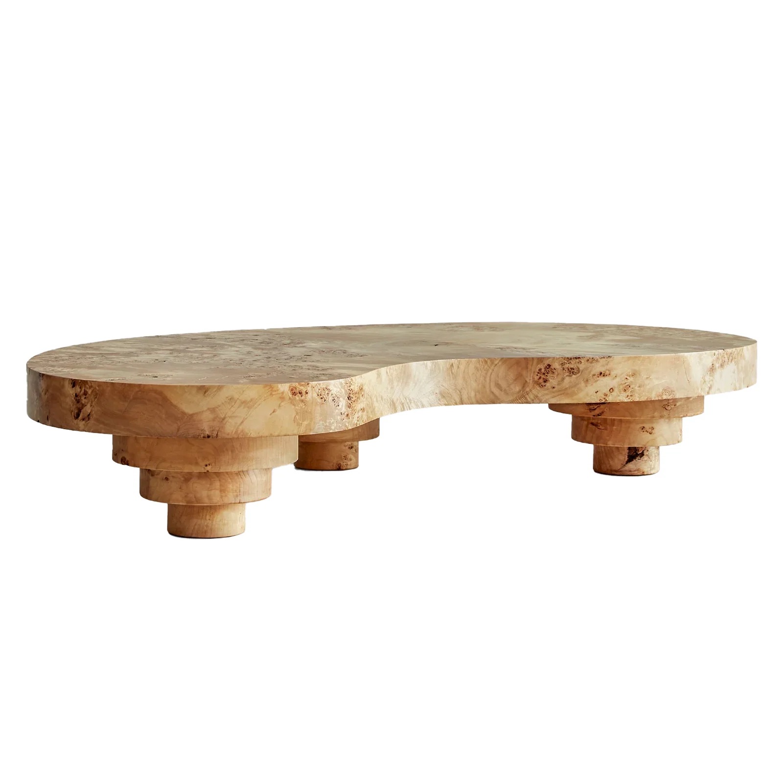 Travertine & Gold Coffee Table