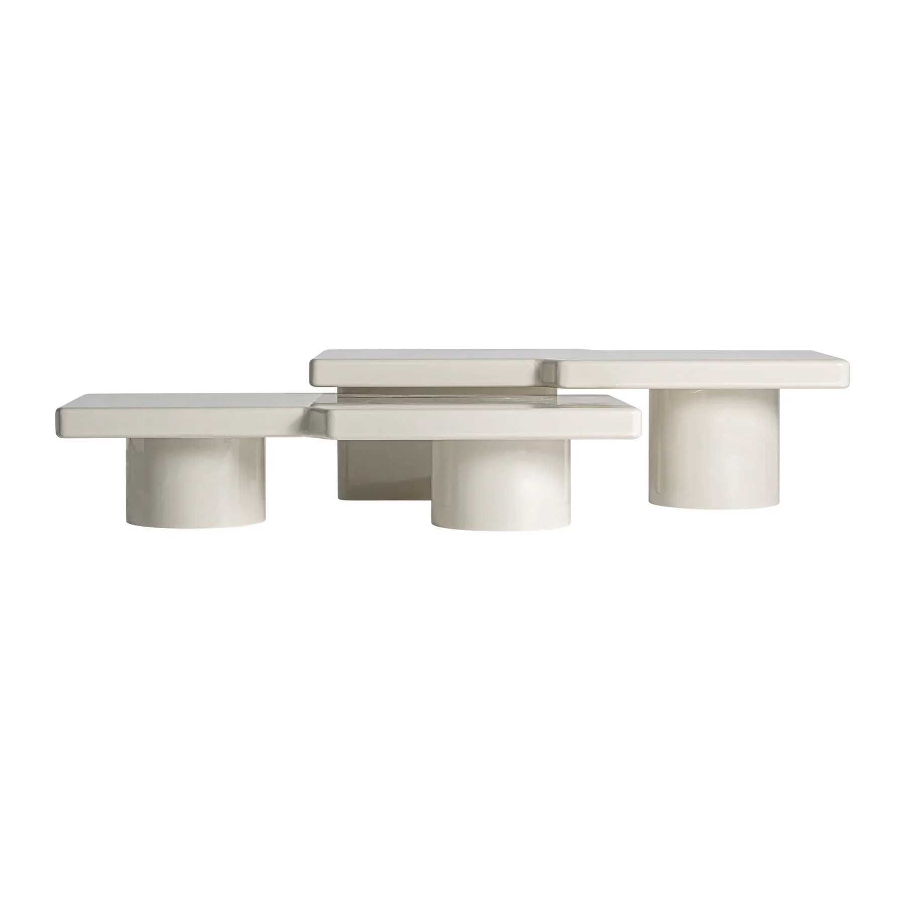 Aria Glass & Steel Coffee Table