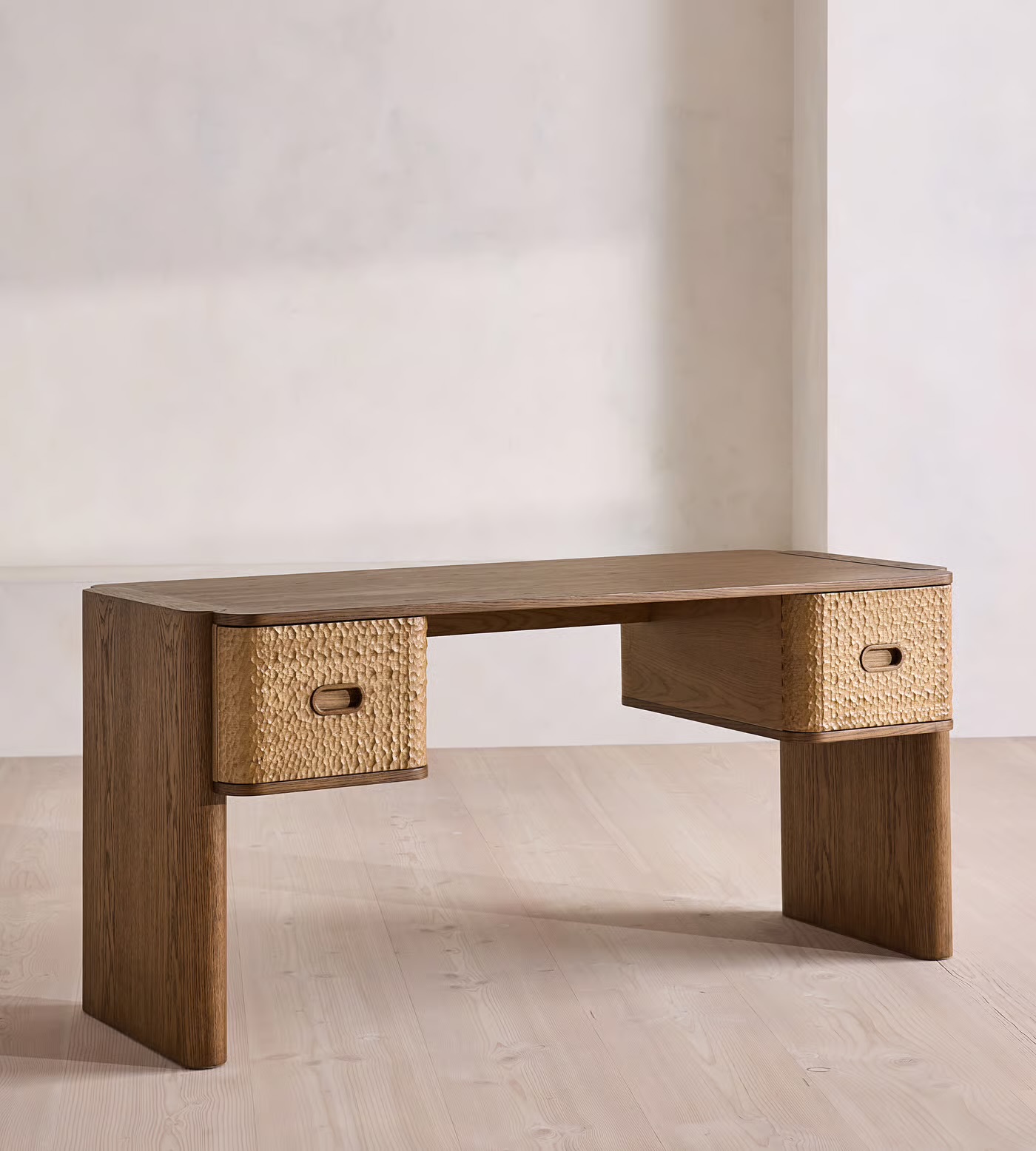 Solid Oak Writing Desk 3