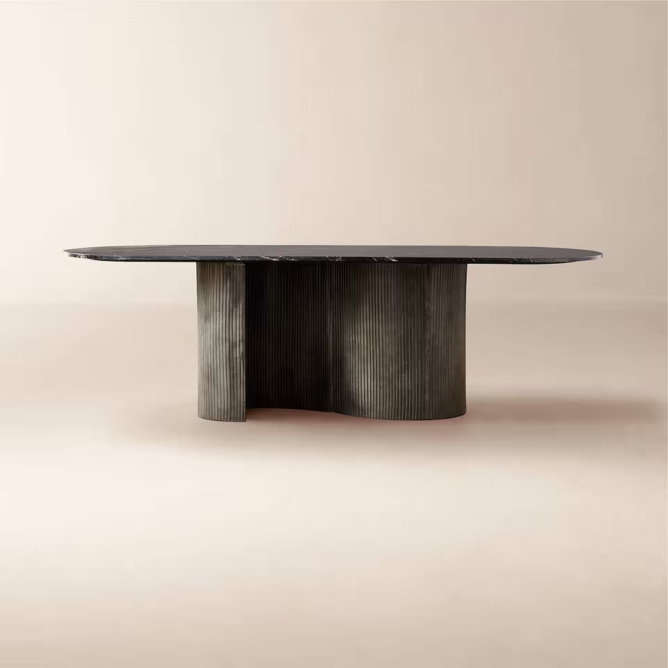 Nexus Glass & Steel Dining Table