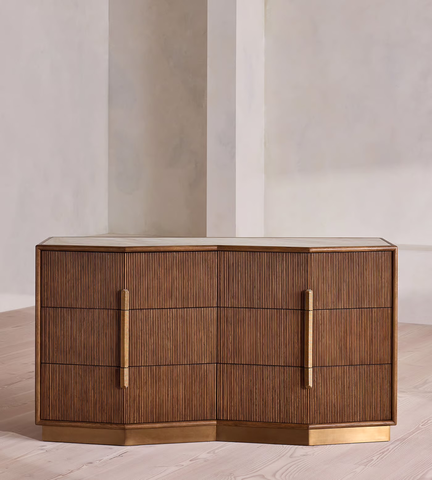 Rattan-Front Dresser