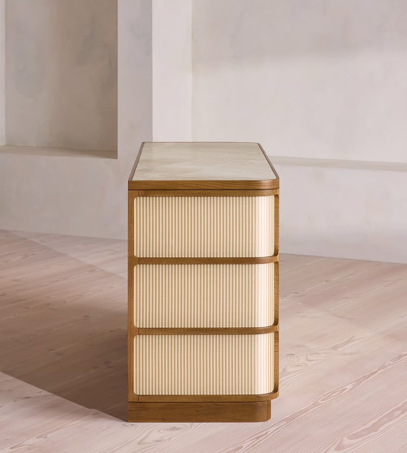 Rattan Front 3-Drawer Chest 4