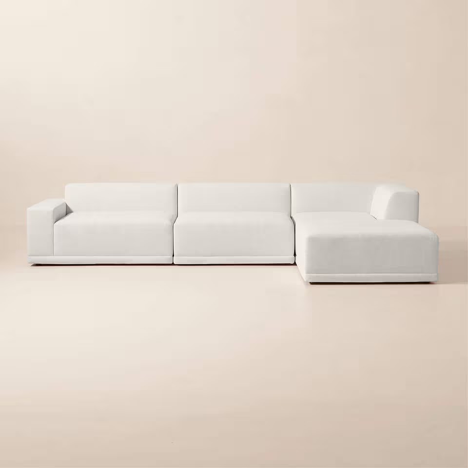 Metro L-Shaped Fabric Sofa 4