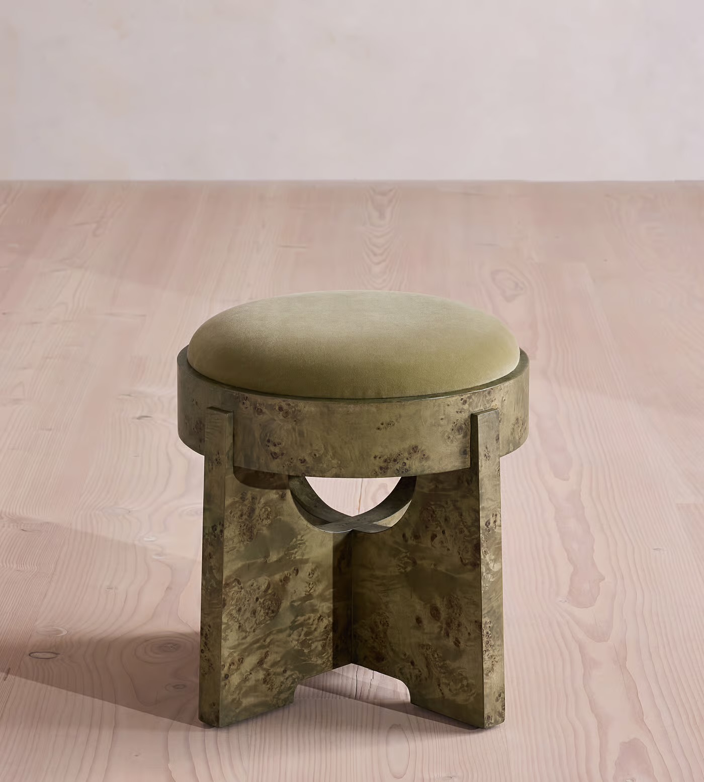 Velvet Tufted Footstool 4
